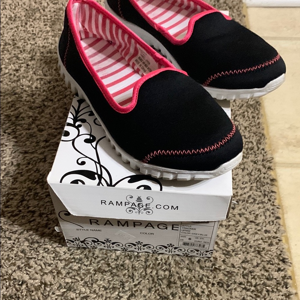 Rampage Black and Pink Women's Shoes